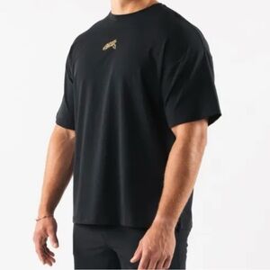 Alphalete men’s wolf head paisley print tee in black